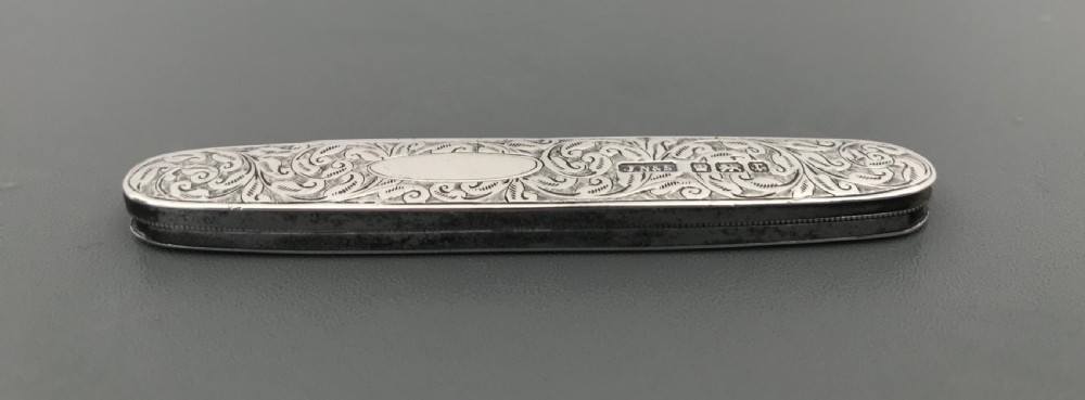 Stunning Edwardian solid silver fruit pen knife View V