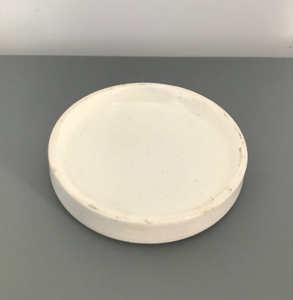 Victorian Anchovy Paste Pot Lid View VI