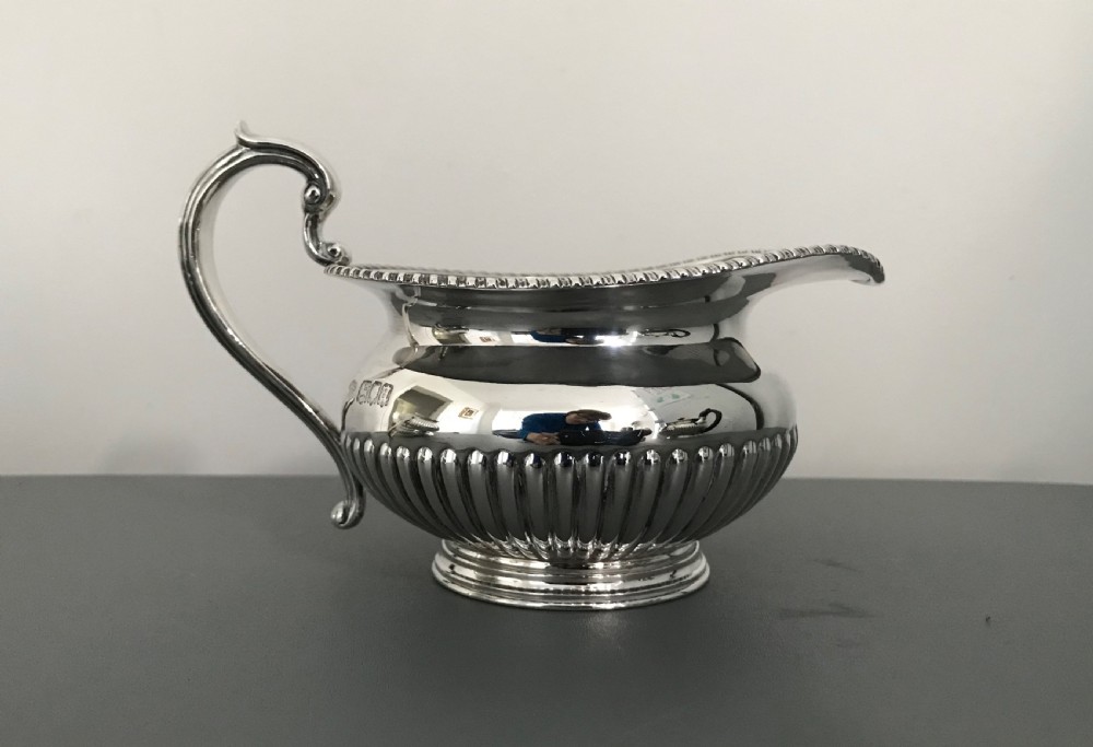 Quality Three Piece Solid Silver Tea Service View XI