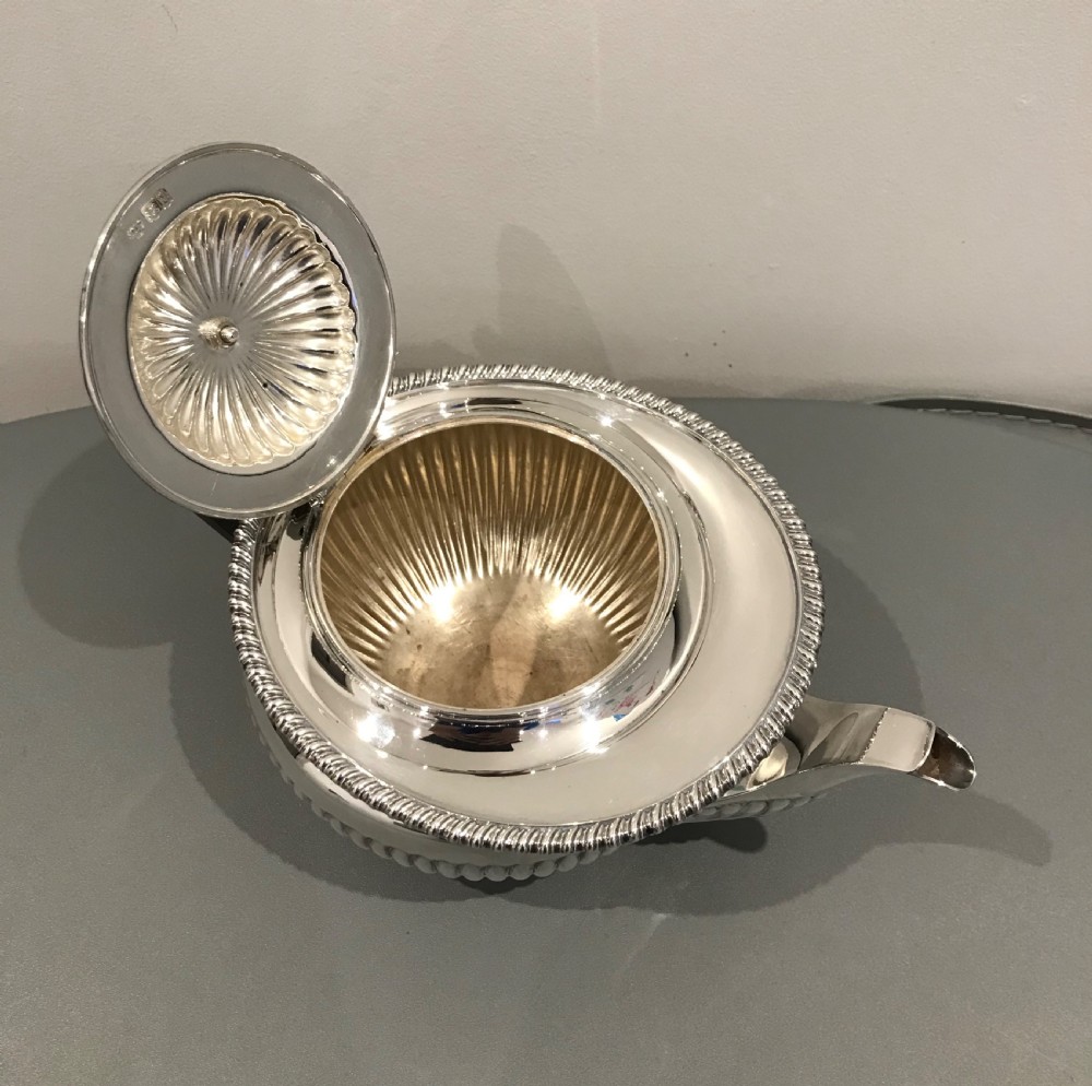 Quality George V Solid Silver Teapot, 788 grams  View V
