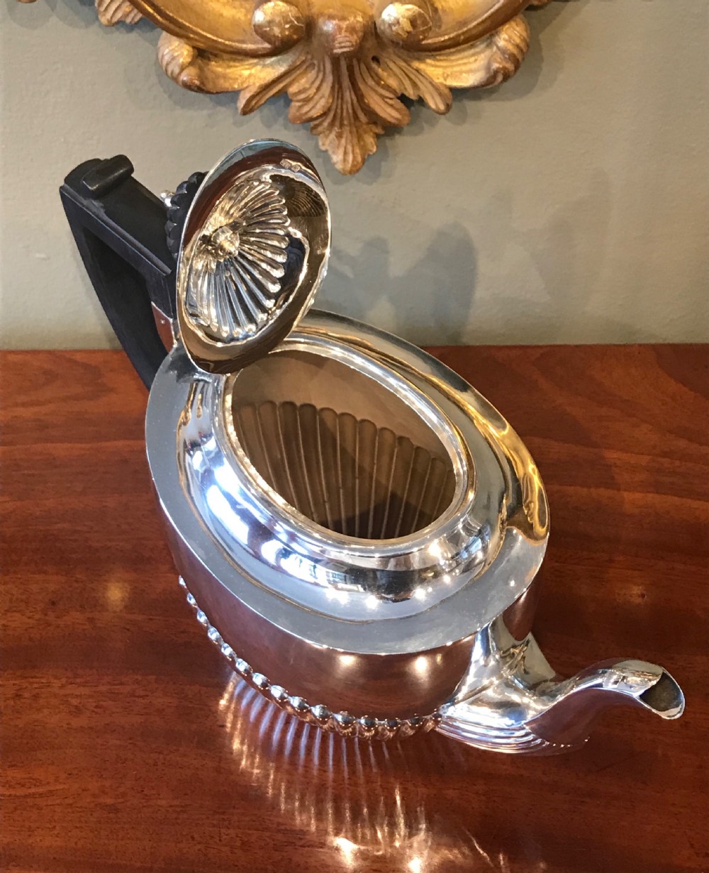 Stunning Victorian Solid Silver Four Piece Tea and Coffee Set Service  View IX