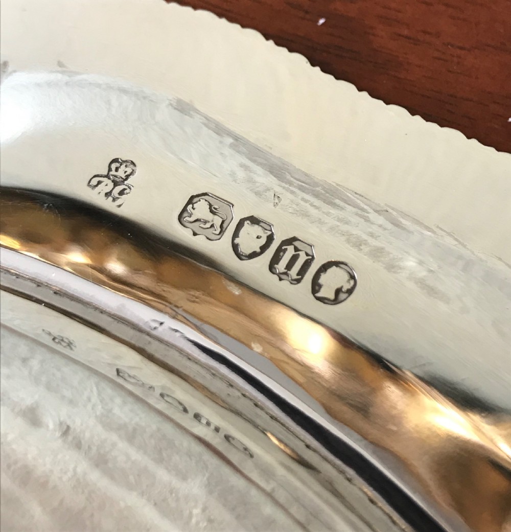 Pair Victorian Silver Dinner Plates by Garrards  View IX