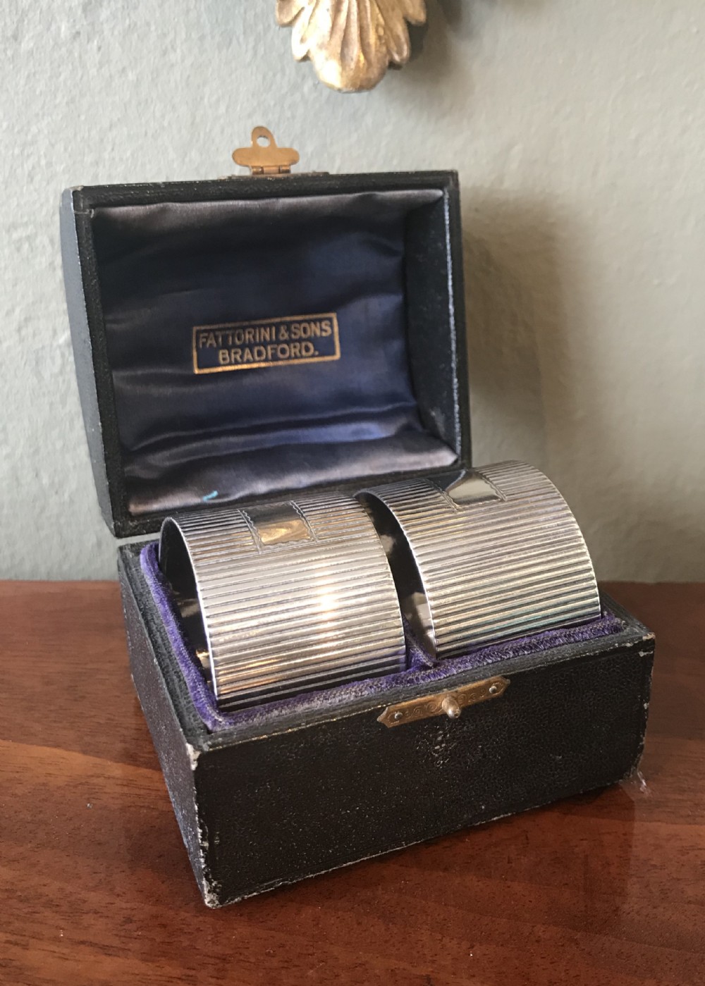 Good Pair of Edwardian Solid Silver Napkin Rings