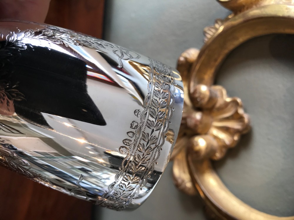 Quality Victorian Silver Goblet by Mappin & Webb View VI