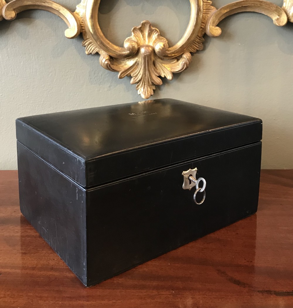 Victorian Leather Jewellery Box by H. Greaves View V