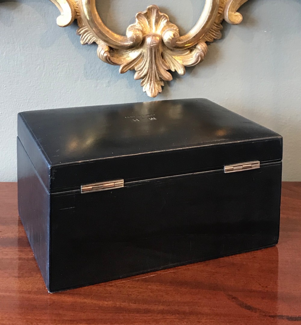 Victorian Leather Jewellery Box by H. Greaves View X