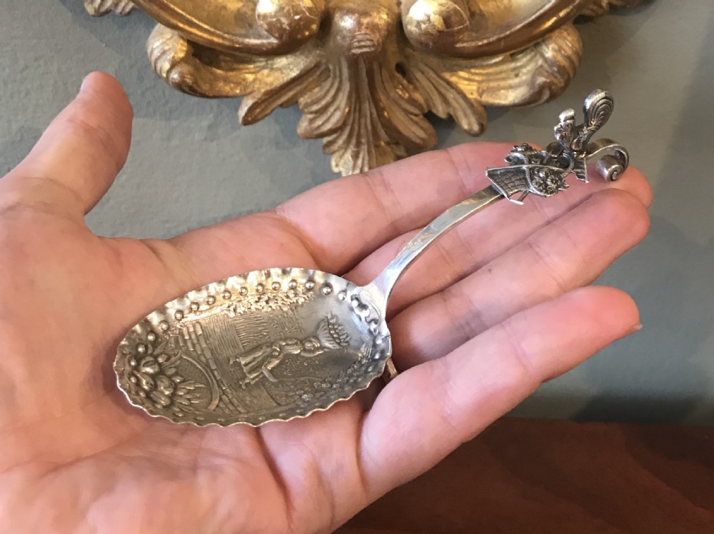 Victorian Silver Caddy Spoon, 1897