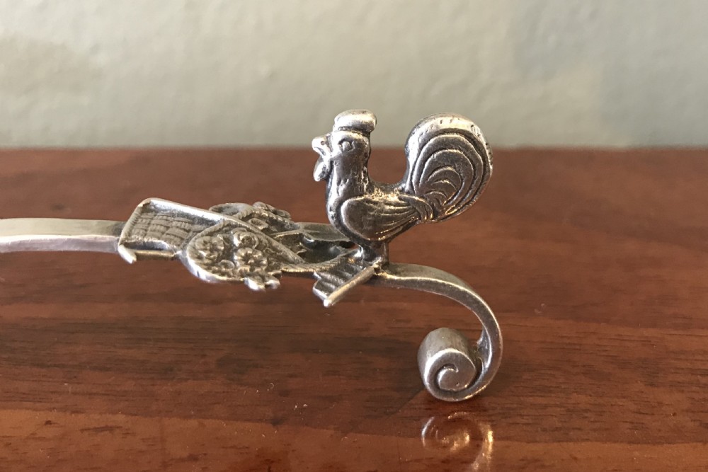 Victorian Silver Caddy Spoon, 1897 View II