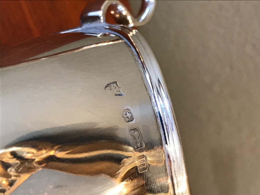 Attractive Solid Silver Cream Jug View IV