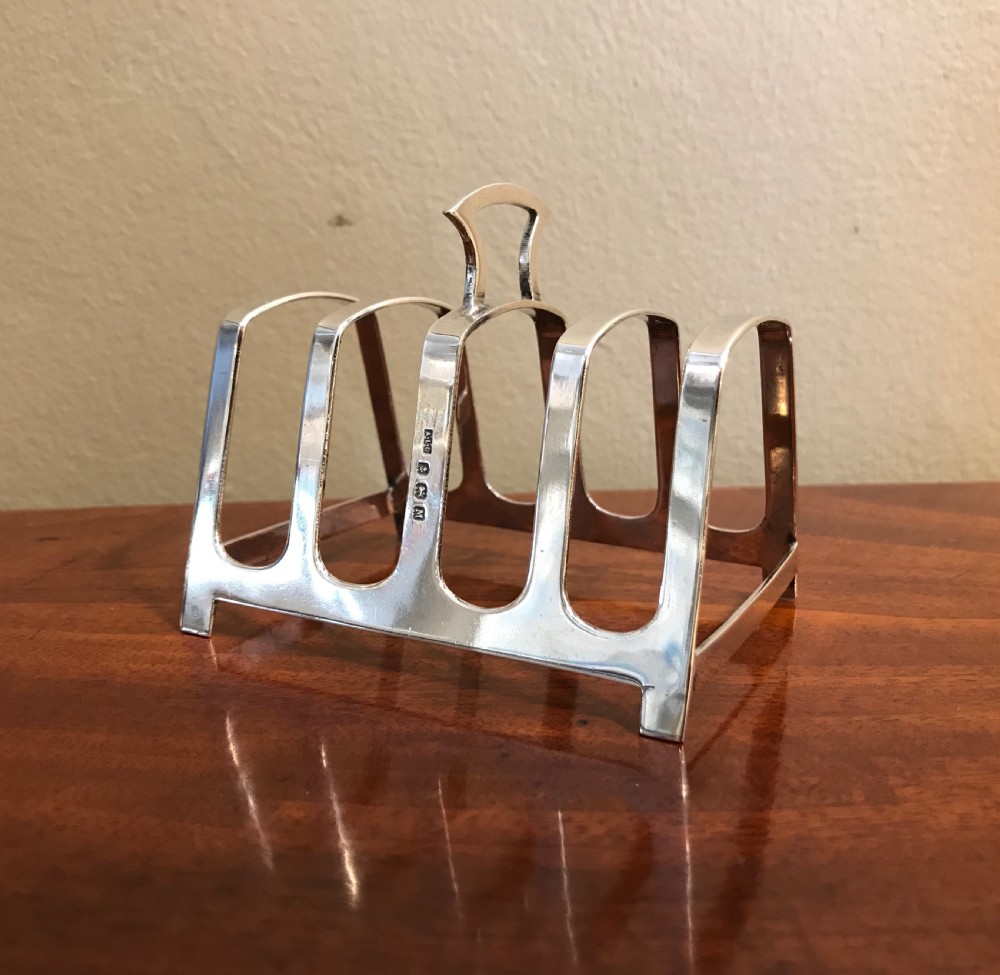 George VI Solid Silver Toast Rack