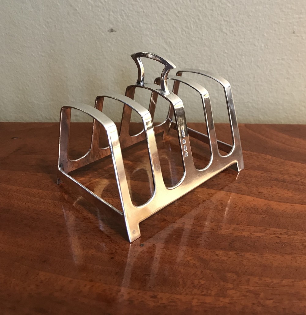 George VI Solid Silver Toast Rack View II