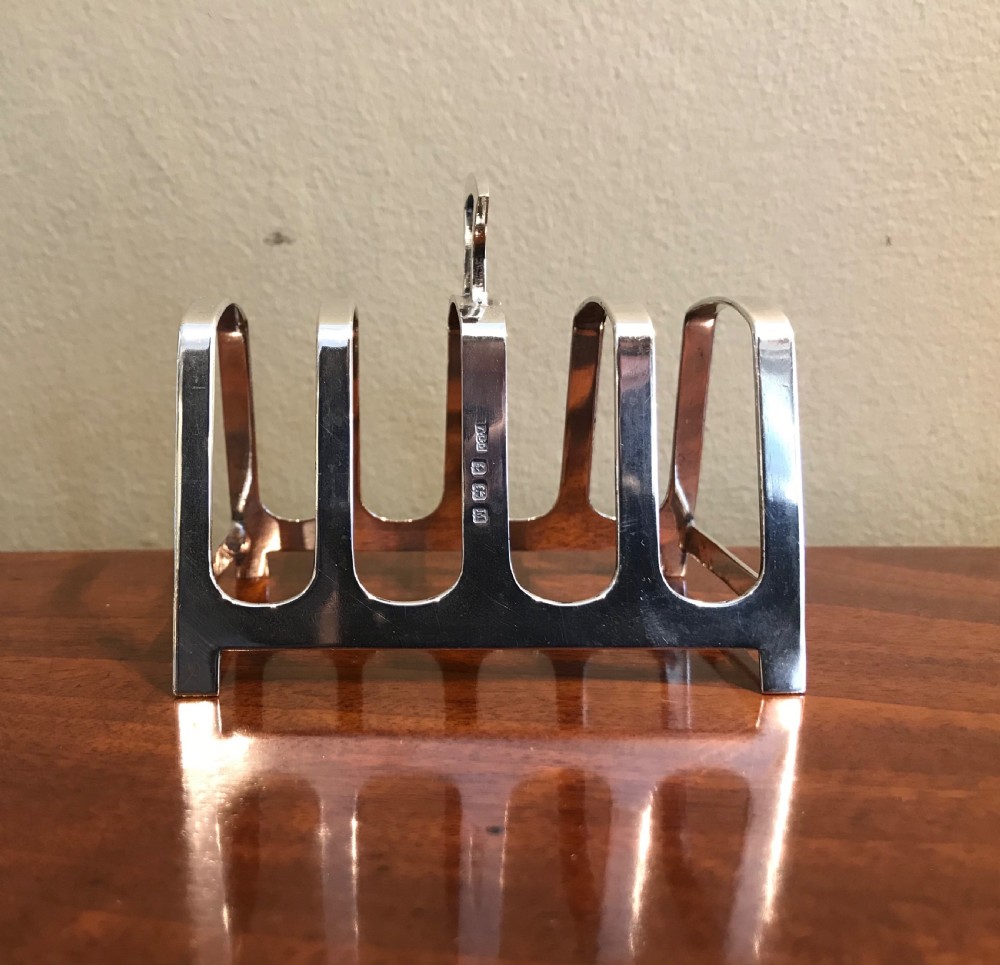 George VI Solid Silver Toast Rack View III