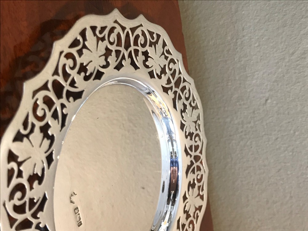Delightful Late Victorian Solid Silver Plate, 1901 View IV