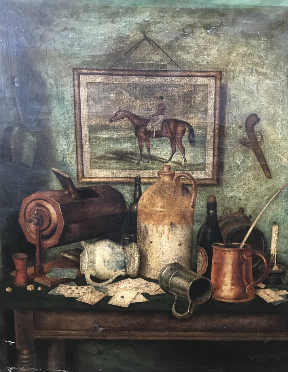 Edwardian Oil Painting by Francis Waters