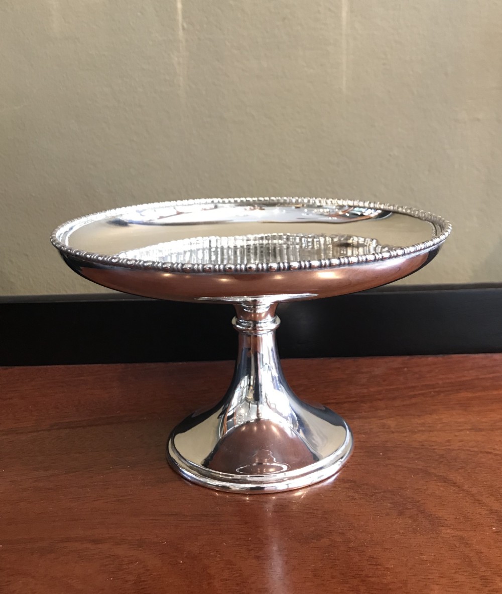 George V Silver Tazza Cake Stand, Chester 