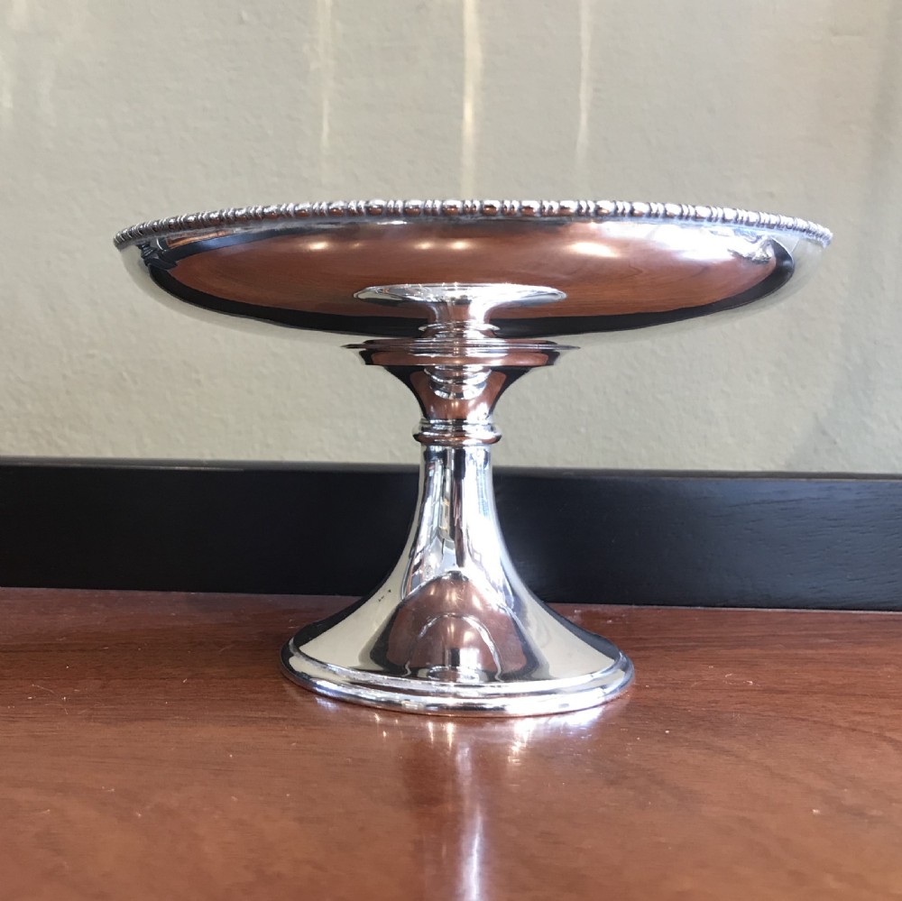 George V Silver Tazza Cake Stand, Chester  View III