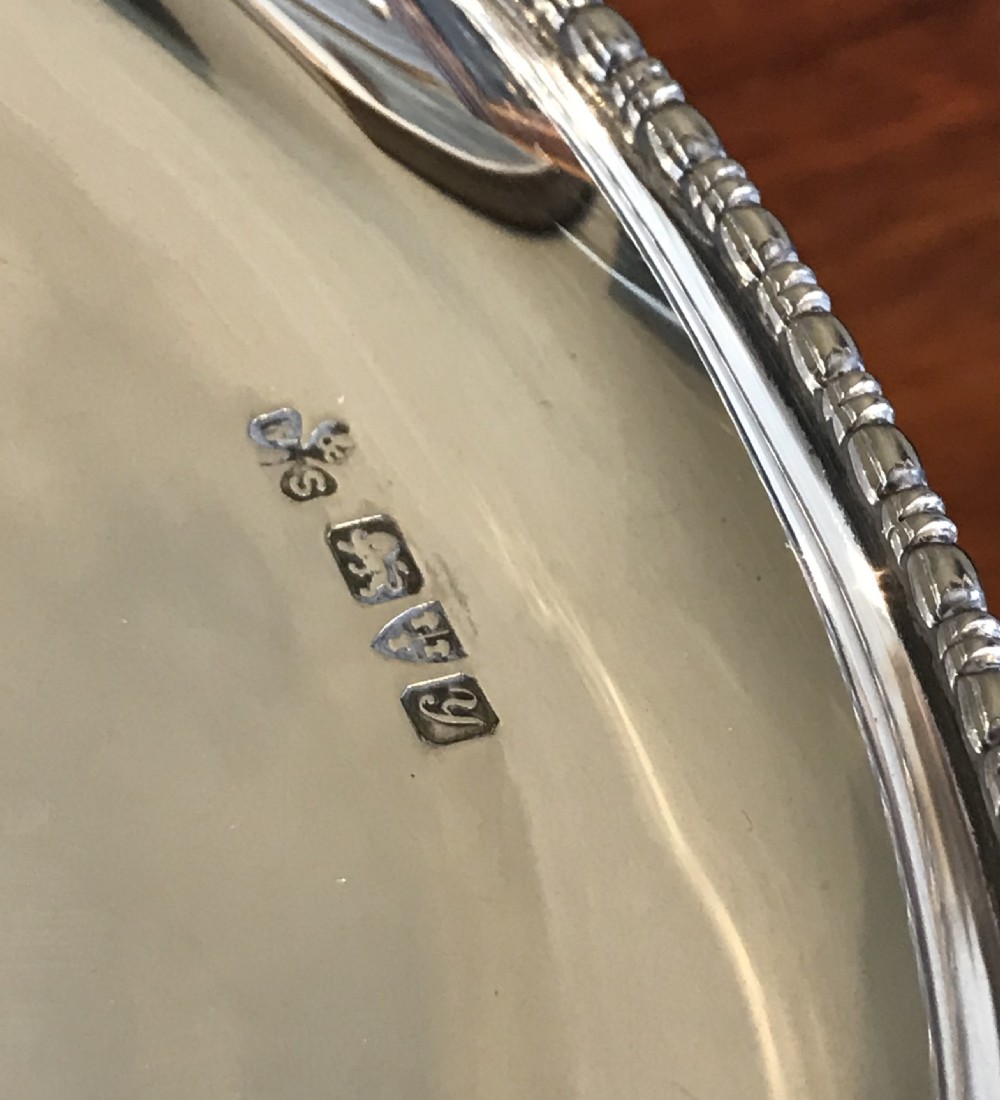 George V Silver Tazza Cake Stand, Chester  View V