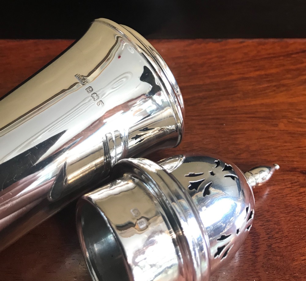 Fabulous Art Deco Solid Silver Sugar Caster View IV