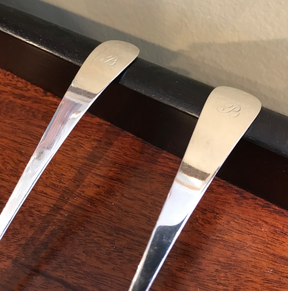 Pair of George III Scottish Silver Toddy Ladles View III