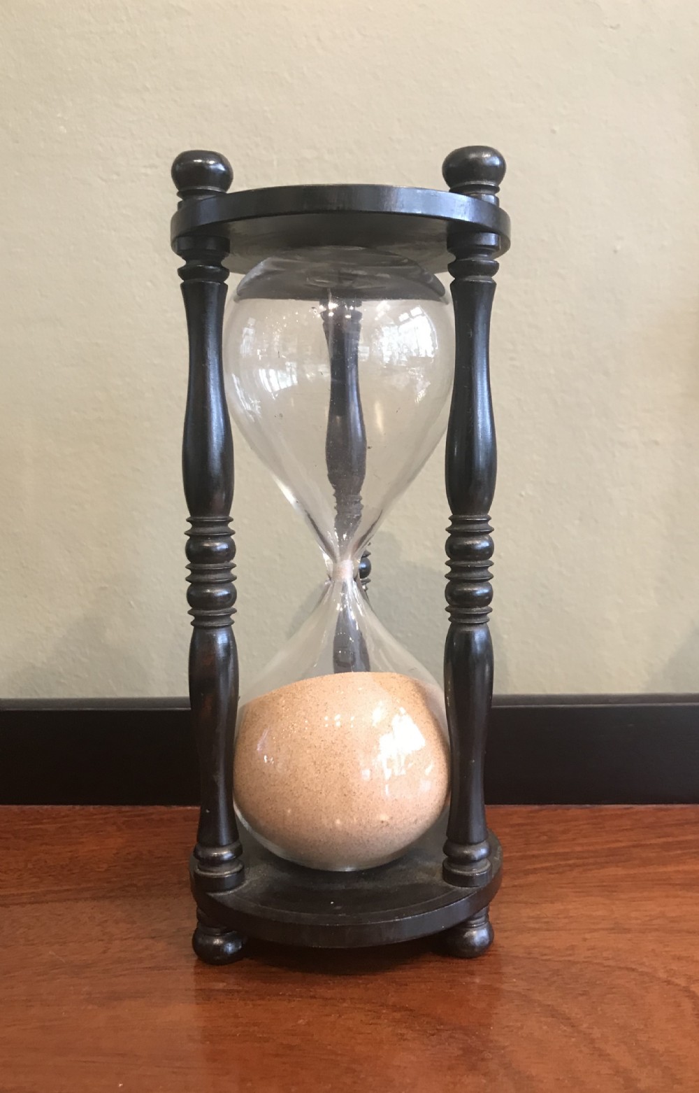 Regency Ebonised Rosewood Sand Timer Hour Glass