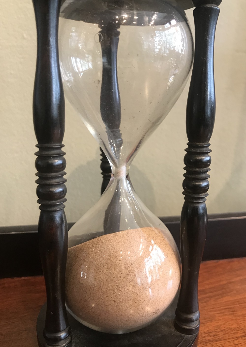 Regency Ebonised Rosewood Sand Timer Hour Glass View IV
