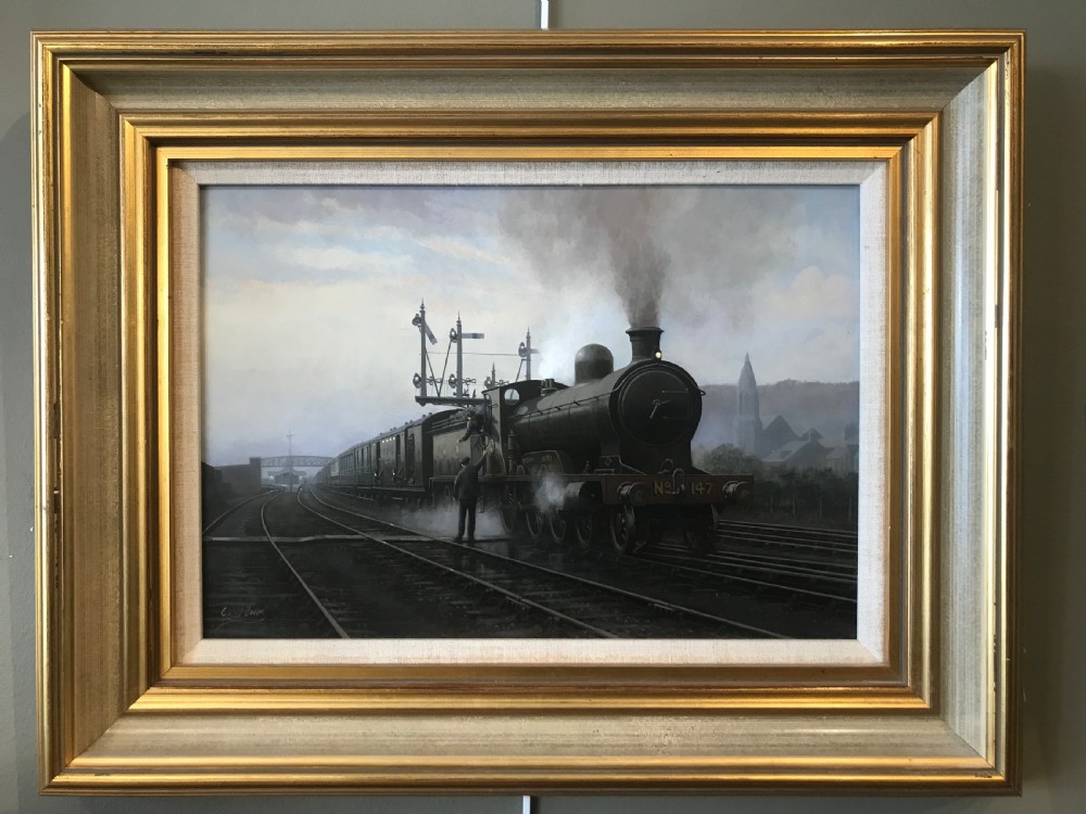 Gerald Broom, Oil Painting, Highland Railway View II