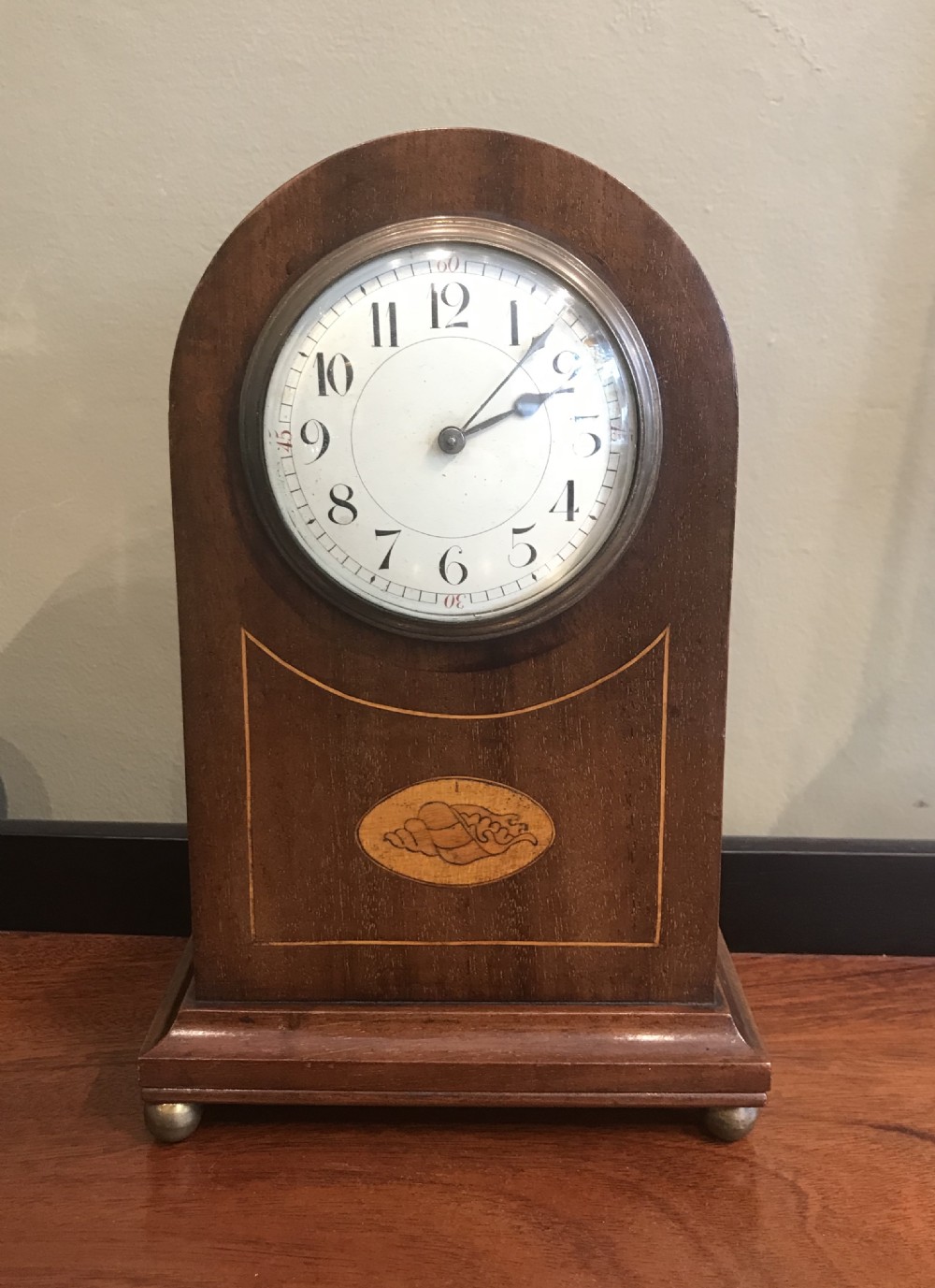 Edwardian Mahogany Mantle Clock