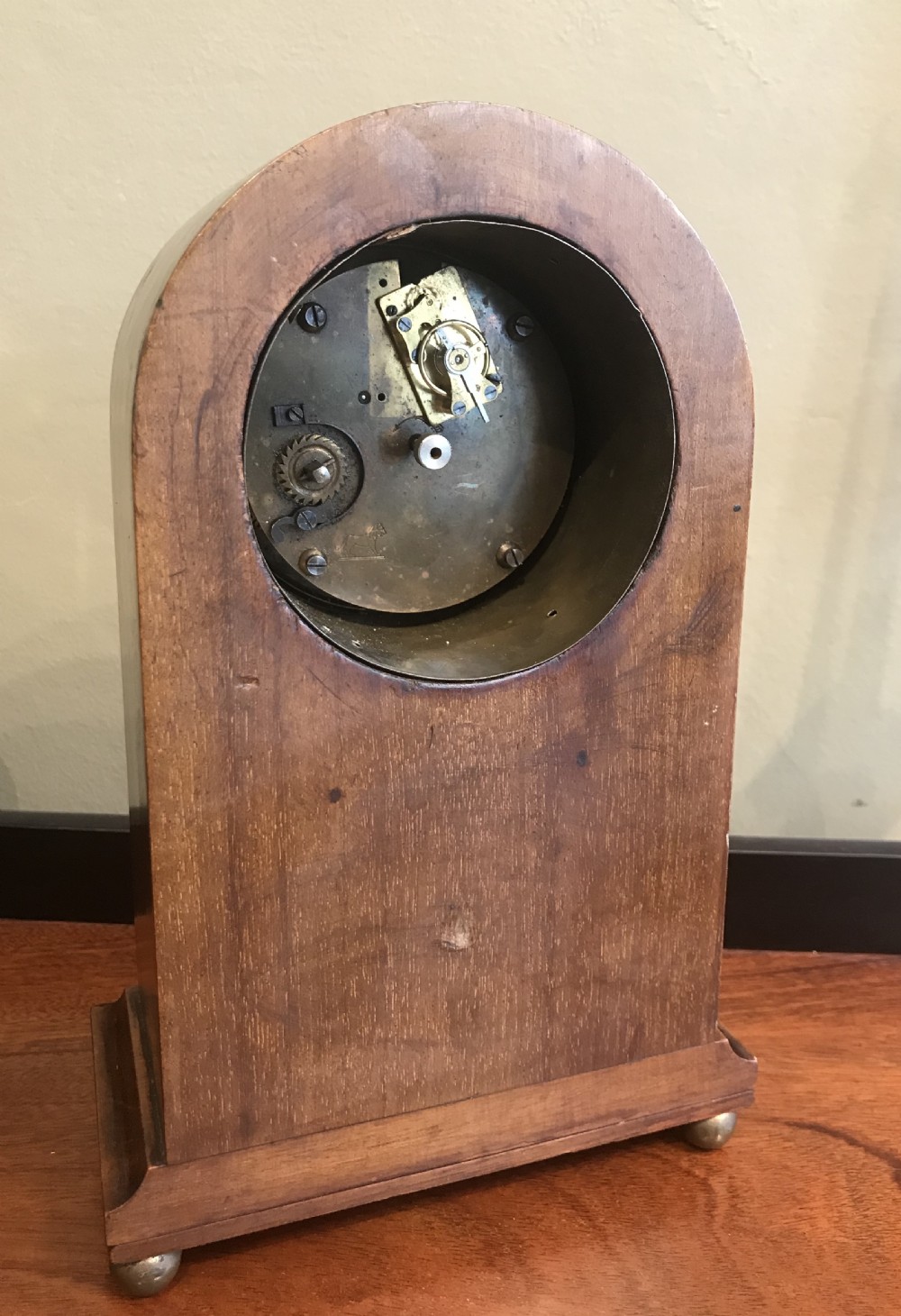 Edwardian Mahogany Mantle Clock View VI