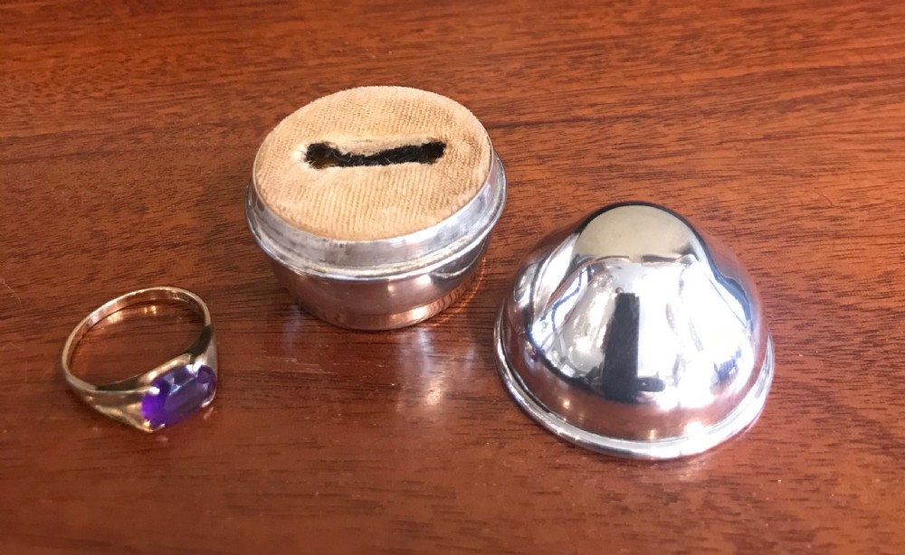 Mappin & Webb Silver Ring Box View III