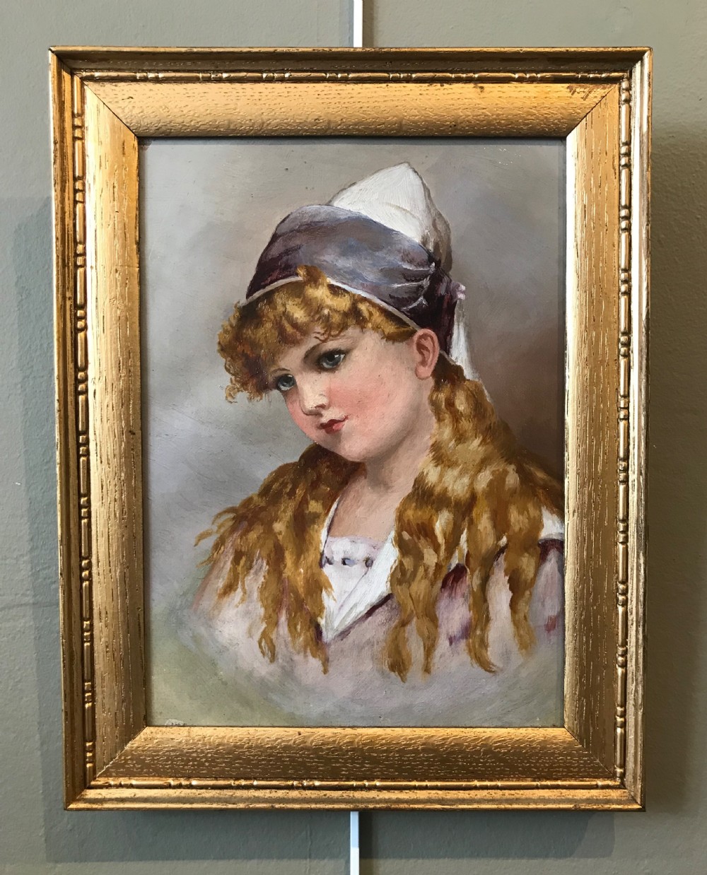 Pretty 20th Century Oil Painting  