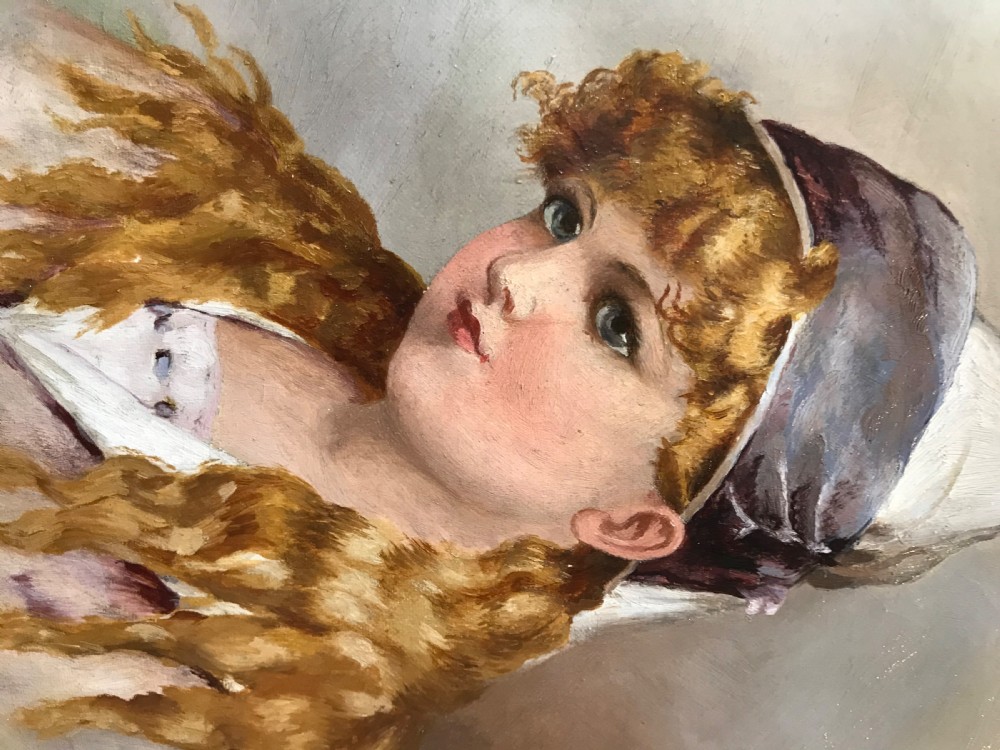 Pretty 20th Century Oil Painting   View IV