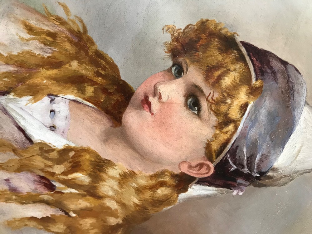 Pretty 20th Century Oil Painting   View V
