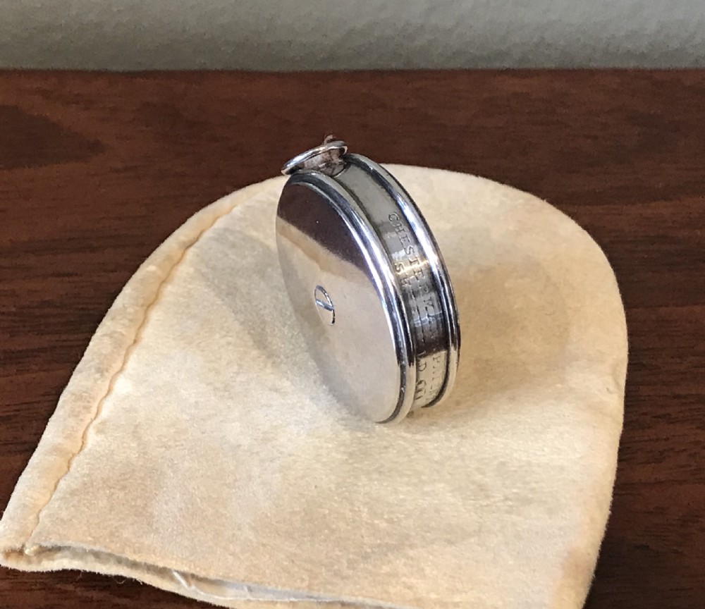 Rare George III Chesterman Patent Silver Tape Measure View III