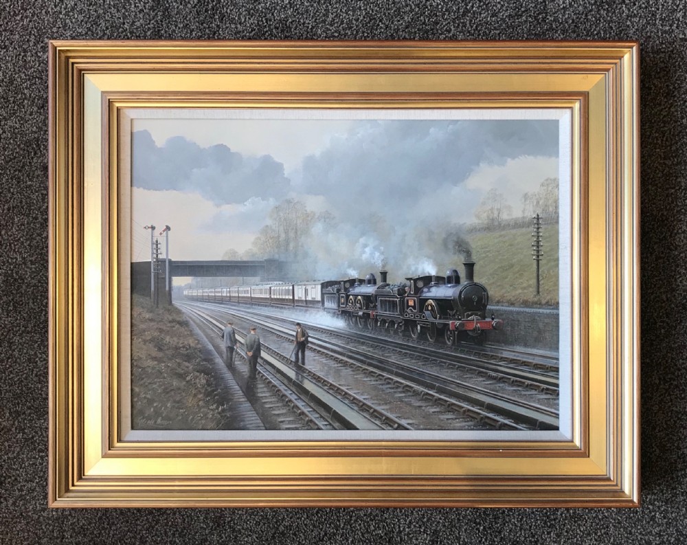 Gerald Broom, Railway Oil Painting