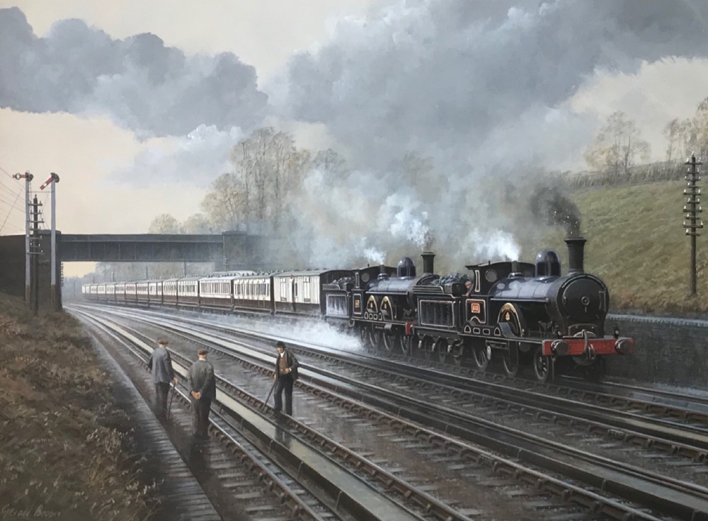 Gerald Broom, Railway Oil Painting View IV