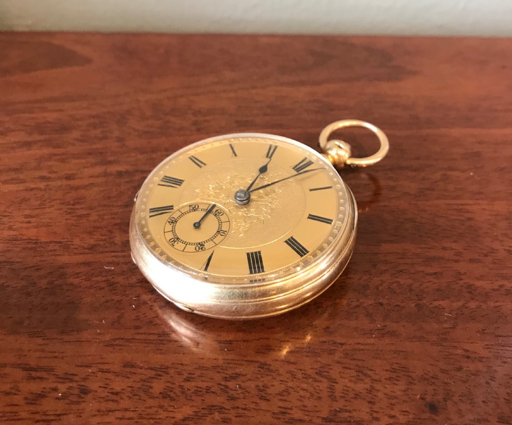 Victorian 18ct Gold Pocket Watch By E W Streeter View III
