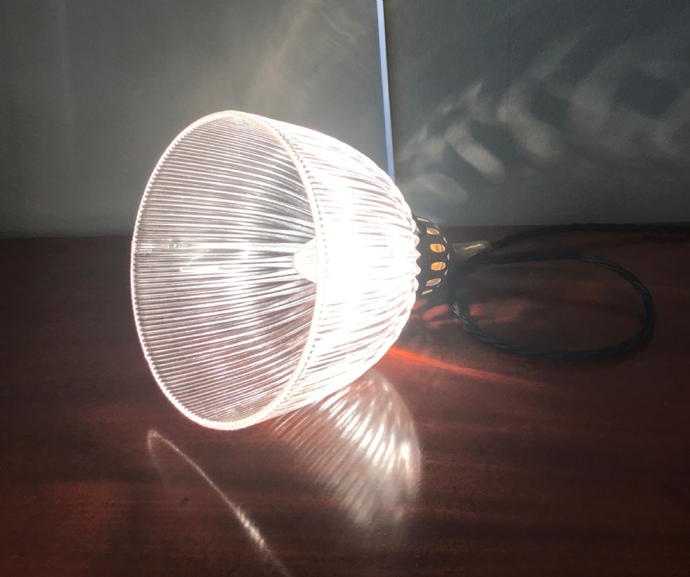 Edwardian Holophane Pendant Light View VI