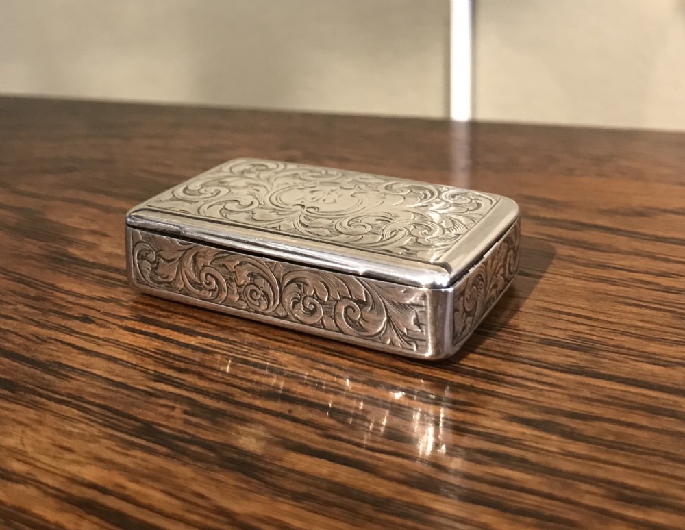 Victorian silver box, Edward Smith, 1860