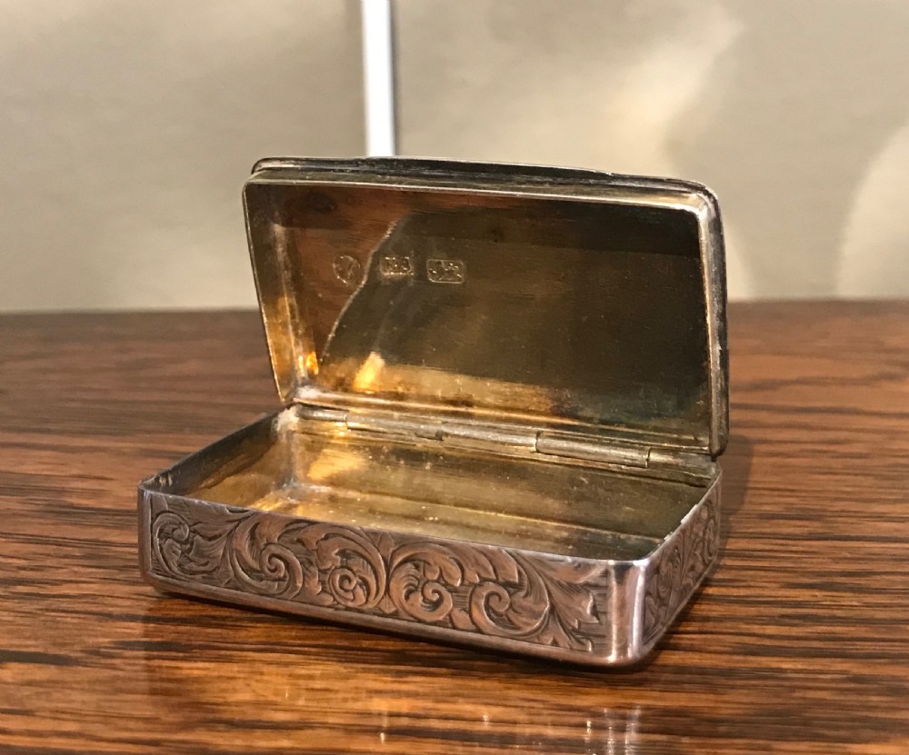 Victorian silver box, Edward Smith, 1860 View II
