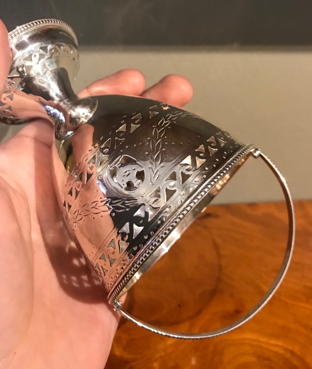 George III Silver Sugar Basket, 1781 View IV