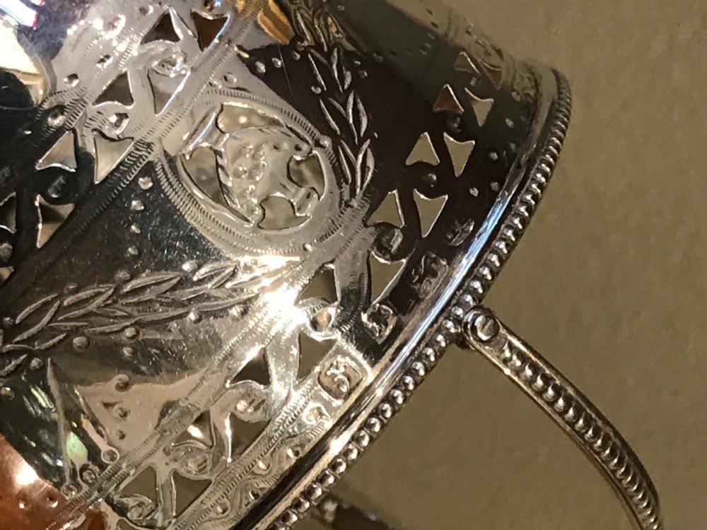 George III Silver Sugar Basket, 1781 View VI