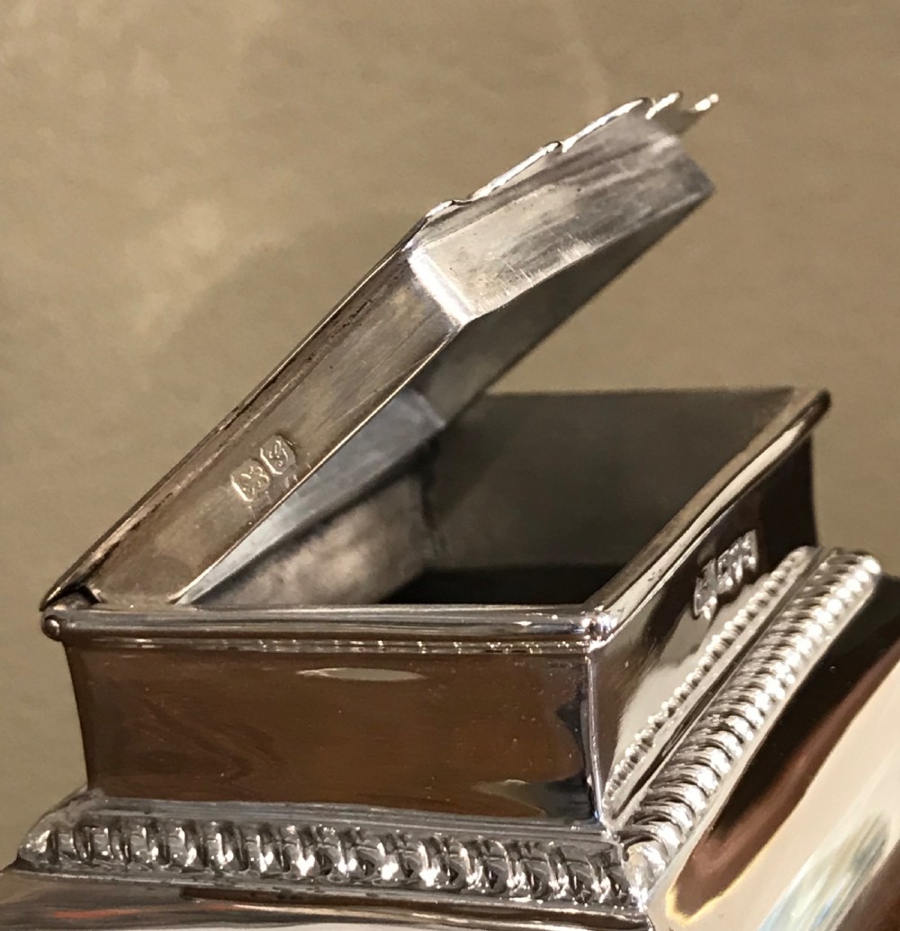 Quality Edwardian Silver Tea Caddy View IV