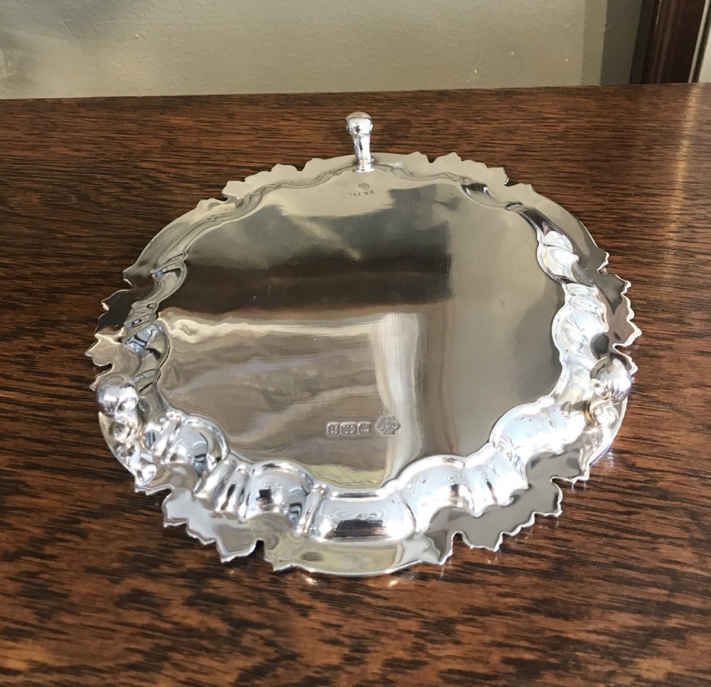 Good George V Solid Silver Card Tray View III