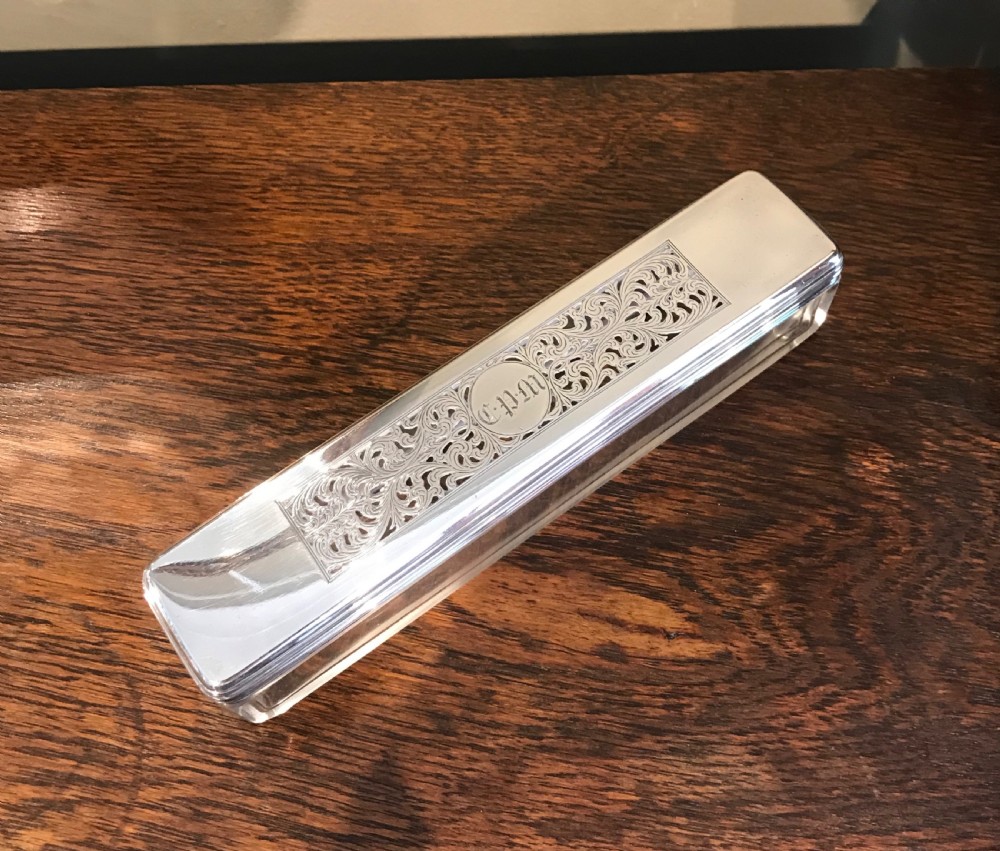 Quality Georgian Silver Dressing Table Jar Box