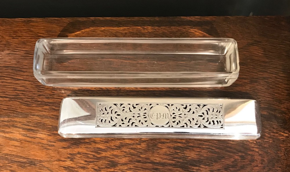 Quality Georgian Silver Dressing Table Jar Box View V