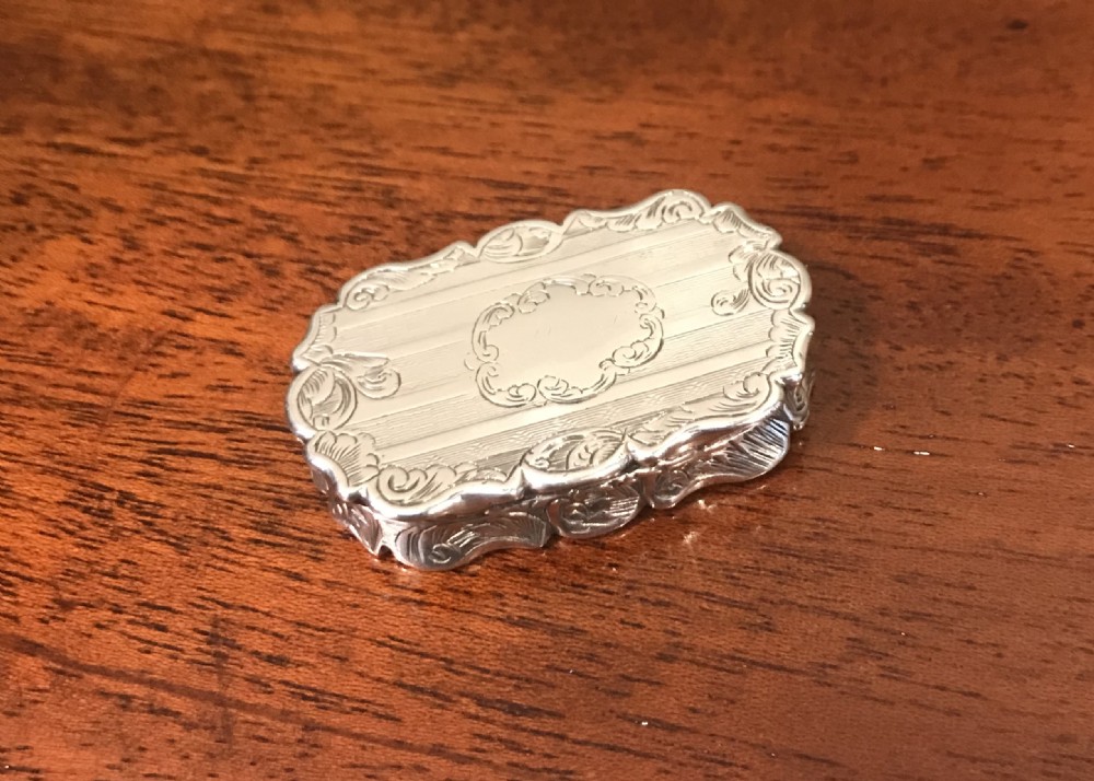 Early Victorian Silver Vinaigrette, 1848