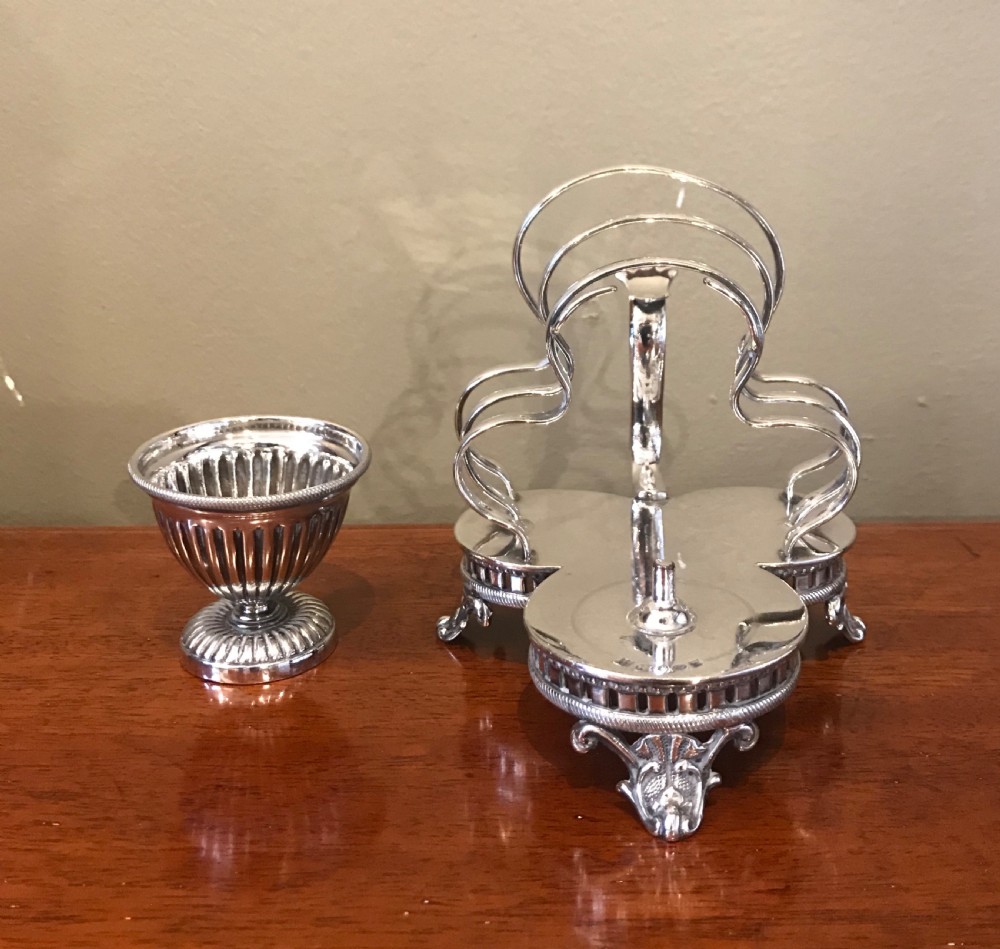 Quality Victorian Silver Plated Breakfast Cruet View V