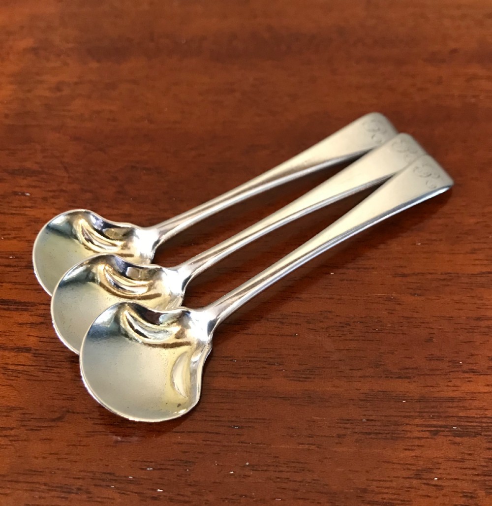 Set Three George III Silver Salt Spoons View III