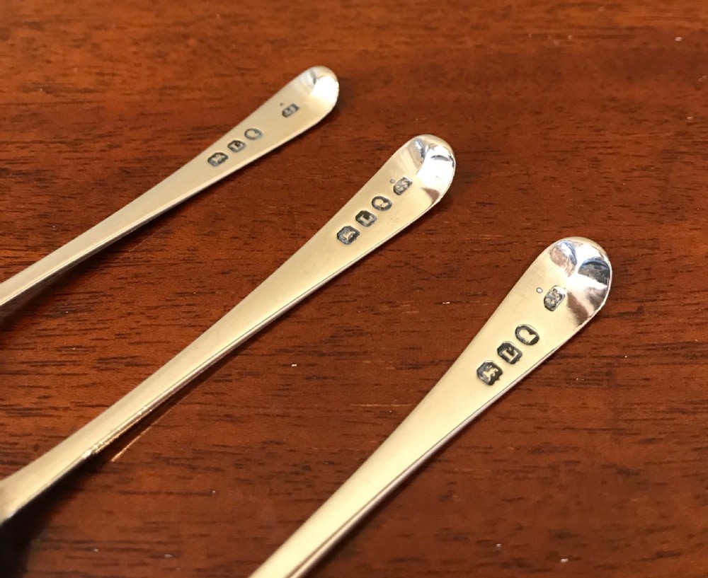 Set Three George III Silver Salt Spoons View VI