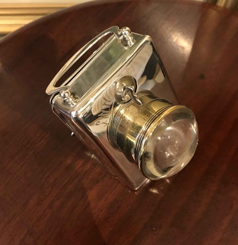 George VI WW2 Solid Silver Officers Lamp View II